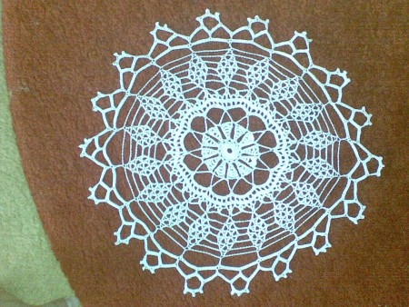 Háčkovaný obrus 11